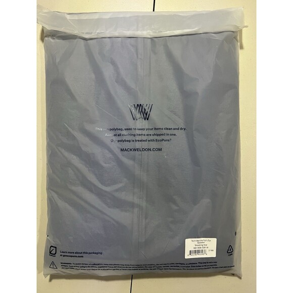 Mack Weldon Tech Merino Full Zip Sweater Mens Blue Medium MSRP $188 - Picture 3 of 3